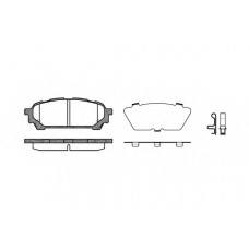 Колодка гальм. диск. SUBARU IMPREZA (GD, GG) задн. (вир-во REMSA)