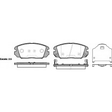 Колодка гальм. диск. HYUNDAI SONATA, HONDA CIVIC передн. (вир-во REMSA)