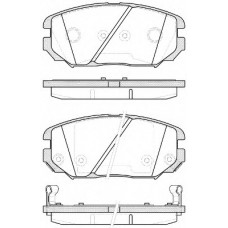 Колодка гальм. диск. HYUNDAI TUCSON (JM) (08/04-) передн. (вир-во REMSA)