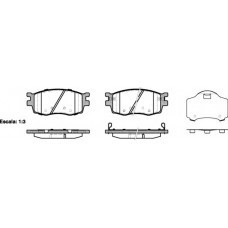 Колодка гальм. диск. HYUNDAI ACCENT, KIA RIO II передн. (вир-во REMSA)