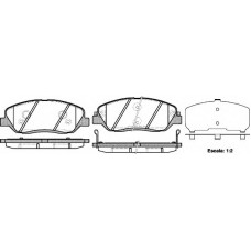Колодка гальм. диск. HYUNDAI SANTA FE, передн. (вир-во REMSA)