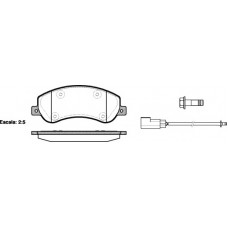 Колодка гальм. диск. FORD TRANSIT передн. (вир-во REMSA)