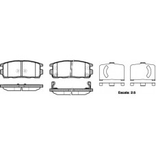 Колодка гальм. диск. CHEVROLET CAPTIVA задн. (вир-во REMSA)