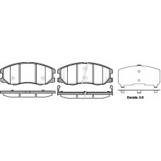 Колодка гальм. диск. CHEVROLET CAPTIVA передн. (вир-во REMSA)
