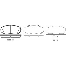 Колодка гальм. диск. MAZDA CX-7 передн. (вир-во REMSA)