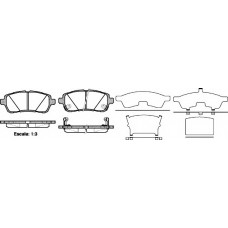 Колодка гальм. диск. MAZDA 2 передн. (вир-во REMSA)
