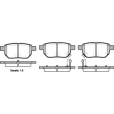 Колодка гальм. диск. TOYOTA AURIS задн. (вир-во REMSA)