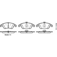 Колодка гальм. диск. MB C-CLASS (W 204) 200-350 07-, E-CLASS (W212) 200-350 08 - передн. (вир-во REM