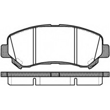 Колодка гальм. диск. NISSAN QASHQAI, передн. (вир-во REMSA)