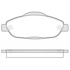 Колодка гальм. диск. PEUGEOT 308 1.4-2.0 07-,3008 1.6HDI 09 - передн. (вир-во REMSA)