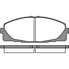 Колодка гальм. диск. TOYOTA HIACE V 2.7 VVTI, 3.0D, 2.5D-4D 05 - передн. (вир-во REMSA)