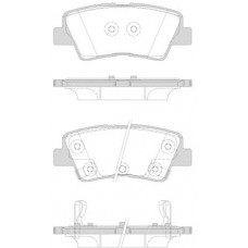 Колодка гальм. диск. HYUNDAI I40 1.6-2.0 2011-, KIA RIO III 2011- задн. (вир-во REMSA)