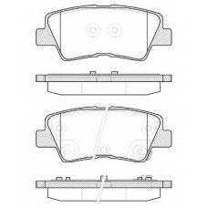 Колодка гальм. диск. HYUNDAI I30 I40 2011-, KIA RIO III 2011-, CEED 2012- задн. (вир-во REMSA)