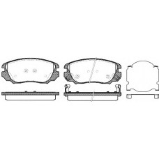 Колодка гальм. диск. OPEL INSIGNIA 1.6-2.8 08-, SAAB 9-5 2.0TTID 10 - передн. (вир-во REMSA)
