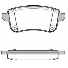 Колодка гальм. диск. RENAULT GRAND SCENIC III 1.4-2.0 09-, MEGANE III 08- задн. (вир-во REMSA)
