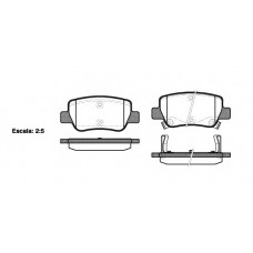 Колодка гальм. диск. TOYOTA AVENSIS/AVENSIS SW 1.6,1.8,2.0,2.0D-4D,2.2D-4D 09- задн. (вир-во REMSA)