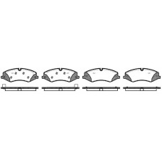 Колодка гальм. диск. LANDROVER DISCOVERY 09 -, RANGE ROVER 06 - передн. (вир-во REMSA)