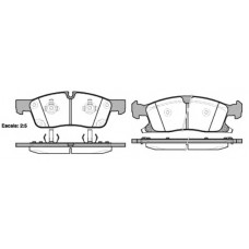 Колодка гальм. диск. JEEP GRAND CHEROKEE 2011-18 WHEELS передн. (вир-во REMSA)
