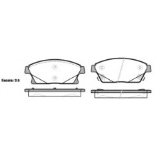 Колодка гальм. диск. CHEVROLET CRUZE 1.6-2.0CDI 05/09 - передн. (вир-во REMSA)