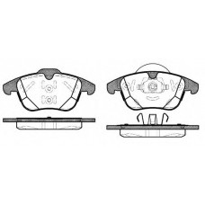 Колодка гальм. диск. FORD GALAXY 06-, MONDEO IV 07-, S-MAX 06-, VOLVO S60 10 - передн. (вир-во REMSA