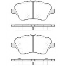Колодка гальм. диск. FORD TOURNEO 1.0-1.6 2014-, FIESTA VI 1.6 2013 - передн. (вир-во REMSA)