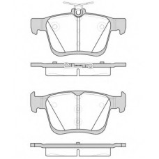 Колодка гальм. диск. VW GOLF VII 2.0 2013,AUDI A3 2012 задн. (вир-во REMSA)