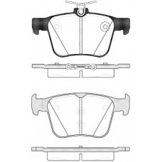 Колодка гальм. диск. VW GOLF VII 2.0 2013,AUDI A3 2012 задн. (вир-во REMSA)