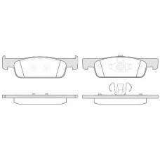 Колодка гальм. диск. DACIA LOGAN 1.2 1.5 2012-,SANDERO 2013-, CLIO IV 2012- передн. (вир-во REMSA)