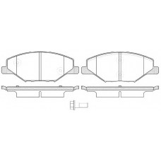 Колодка гальм. диск. SKODA FABIA 1.2-1.6 2007-2014, VW POLO 1.6 2010 - передн. (вир-во REMSA)