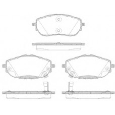 Колодка гальм. диск. TOYOTA AURIS 1.3-2.0 2012-, COROLLA 1.33-1.8 2013 - передн. (вир-во REMSA)