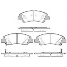 Колодка гальм. диск. HYUNDAI i10 (IA) (12/13-) передн. (вир-во REMSA)