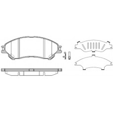 Колодка гальм. диск. SUZUK SX4 S-Cross 13 передня. (вир-во REMSA)