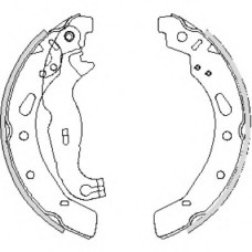 Колодка гальм. барабан. FORD FIESTA VI задн. (вир-во Remsa)