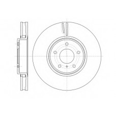 Диск гальмівний NFINITI FX35, FX45 3.5I, 4.5I 24V 03.01 - передн. (вир-во REMSA)