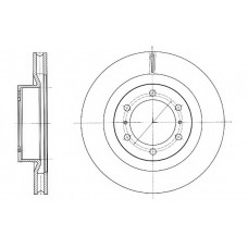 Диск гальмівний LAND CRUISER 150 3.0D-4D 2010-,4.0 V6 VVT-I 2010- передн. (вир-во REMSA)