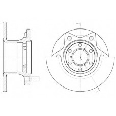 Диск гальмівний ALFAROMEO, IVECO DAILY I 1/91-1/99 передн. (вир-во REMSA)