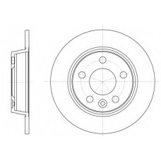 Диск гальмівний FORD, SEAT, VW, задн. (вир-во REMSA)