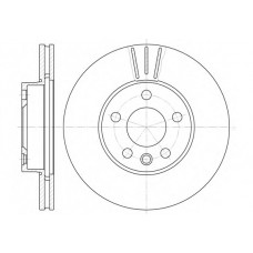 Диск гальмівний FORD, SEAT, VW, передн., вент. (вир-во REMSA)
