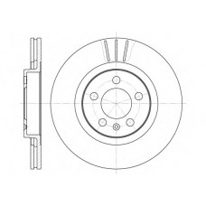 Диск гальмівний AUDI A3, SEAT LEON, TOLEDO, SKODA, VW, передн. вент. (вир-во Remsa)