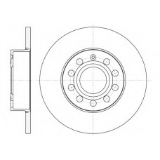 Диск гальмівний SEAT, SKODA SUPERB, VW CADDY, GOLF задн. (вир-во Remsa)