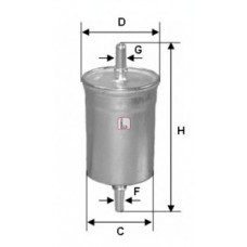 Фільтр паливний VW T5 2.0-3.2i 03-15/Golf 1.4-3.2i 97-06/Skoda Octavia 1.4-2.0i 96-10 (OE line)