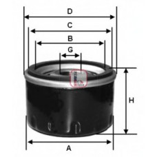 Фільтр масляний VW Caddy II 1.4/1.6i / Golf IV/V/Seat (h=92mm)