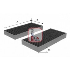 Фільтр салону BMW 5 (F10/F11/F07)/6 (F06/F12/F13)/7 (F01-F04) 08-18 (вугільний) (к-кт 2 шт.)