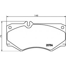 Колодки гальмівні (передні) MB 207-410D Q+