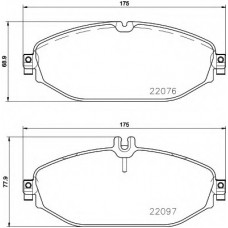 Колодки гальмівні (передні) MB C-class (W205/S205/C205)/E-class (W213/S213/C238) 13- (TRW) Q+