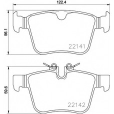 Колодки гальмівні (задні) Land Rover Range Rover /Discovery Sport/Volvo S60/S90/V60/V90 15- (Teves)