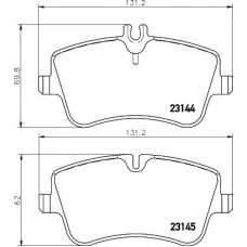 Колодки гальмівні (передні) MB C-class (W203/CL203/S203) 00-11 (Lucas) Q+