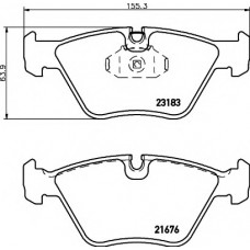 Колодки гальмівні (передні) BMW 3 (E46) 98-07/ X3 (E83)03-11 (Teves) Q+