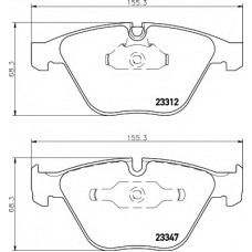 Колодки гальмівні (передні) BMW 3 (E90/E92/E93) 06-13 (Teves)