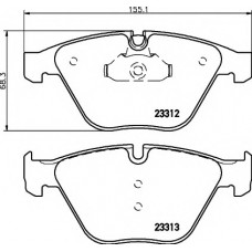 Колодки гальмівні (передні) BMW 5 (E60)/6 (E64)/7 (E65) 01-10 (Teves)
